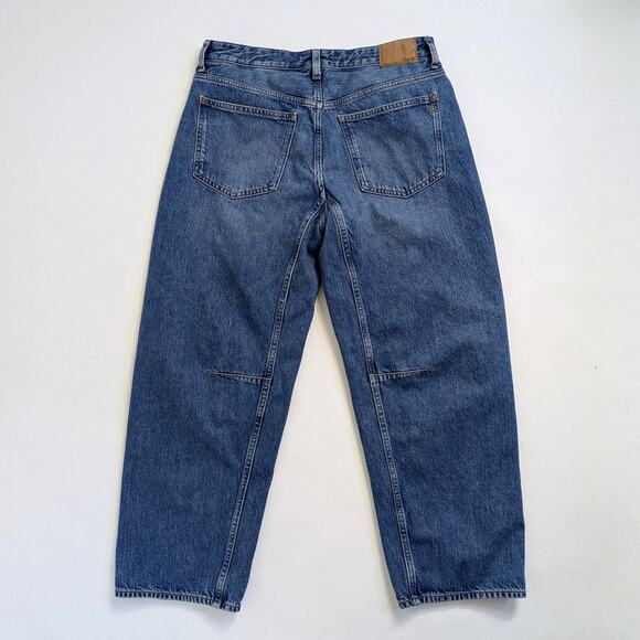 Madewell The Darted Barrel-Leg Jeans 29 High-Rise Medium Wash Denim - Picture 12 of 12